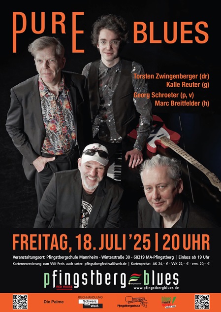Pure Blues Pfingstbergblues Konzert Plakat